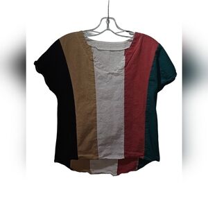 Colour Block T Blouse